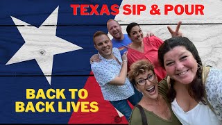 Texas Sip amp Pour Back to Back LIVE STREAMS W  Masse Art Studio Sarah Mack Mina Villegas Art [upl. by Elamef295]