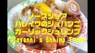 ノースショア・ハレイワのジョバンニ・ガーリックシュリンプ Giovannis Shrimp Truck [upl. by Ewens]