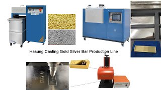 Casting gold silver bar production line  Hasung [upl. by Meggie266]