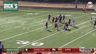 Nice solo tackle by A Hudson youthfootball coppellcowboys [upl. by Heindrick507]