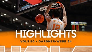 HIGHLIGHTS Vols 80 GardnerWebb 64 Nov 4 2024 [upl. by Fulvia]