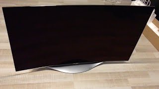 LG Curved Smart OLED TV 55EC9300 Unboxing and Setup [upl. by Oam801]