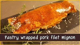 Recipe of the pastry wrapped pork filet mignon [upl. by Aggy]