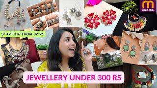 Meesho OxidisedAfgani Jewellery Haulstart from 92₹under 300₹weddingearringsringnecklace set [upl. by Aysa669]