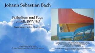 Johann Sebastian Bach PrÃ¤ludium und Fuge cmoll BWV 847 [upl. by Huang691]