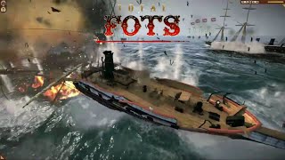 Britain UK vs Qing Navy  Total War SHOGUN 2  Total FOTS v2 Naval Battle [upl. by Elrahc302]