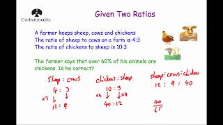 Given Two Ratios  Corbettmaths [upl. by Gloria]