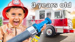 Transforming our Son into a Real FIREFIGHTER [upl. by Kimura449]