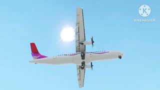 TransLucid Airways Flight 392  Crash animation  Turboprop Flight Simulator [upl. by Phio]