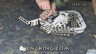 CNCKingcom Laser Cutting amp Assembly of Platform Crane B [upl. by Nevyar]