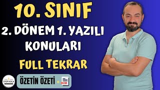 10 SINIF TÜRK DİLİ VE EDEBİYATI 2 DÖNEM 1 YAZILI KONULARI FULL TEKRAR [upl. by Adele]