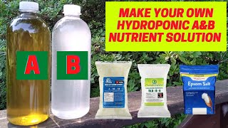 Make Your Own Hydroponic Nutrient Solution At Home  Hydroponic Nutrient Solution  DIY Hydroponics [upl. by Susann]