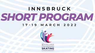 Short Program  ISU World Junior Synchronized Skating Championships  Innsbruck 2022 [upl. by Revell548]