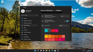 So ändern Sie die Farbe des Startmenüs und der Taskleiste in Windows 11 [upl. by Ynettirb]