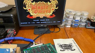 Capcom Magic Sword Arcade PCB Game Board Testing Game Play amp Inspection [upl. by Jannery159]