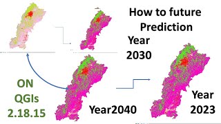 FUTURE PREDICTION 2030 2040 And 2050 With Help OF QGis [upl. by Russell]