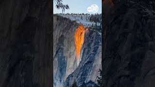 Yosemite Firefall captured on iPhone 13 [upl. by Neersin89]