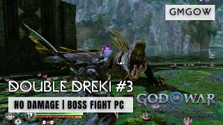 God of War Ragnarok PC  Double Dreki 3 Boss Fight  GMGOW  No Damage [upl. by Adnamar]