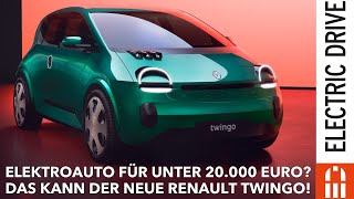 Renault bringt Elektroauto für unter 20000 Euro auf den Markt DAS ist der neue Renault Twingo [upl. by Omle]