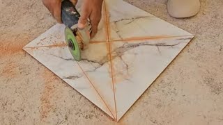 Great and quick idea for cutting tiles 😍 [upl. by Anawt]