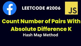 Count Number of Pairs With Absolute Difference K  Algorithm amp Data Structures [upl. by Hcirdeirf]