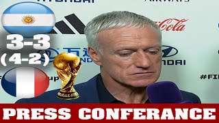 Argentina 33 France 42 I Didier Deschamps I Post Match Interview I ARGENTINA WIN WORLD CUP QATAR [upl. by Rubbico663]