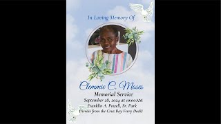 Clemmie C Moses Memorial [upl. by Elagiba]