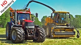 Grass silage  New Holland  Case  Valtra  Gras hakselen  NAP  Wachteldonk  Renswoude  2018 [upl. by Medora]