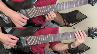 Rings of Saturn  Senseless Massacre Dual Guitar Cover Camera Audio Only [upl. by Diamante]