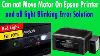 all light blinking in epson l360  main motor is not working on epson l360 l220 printer 100 fixed [upl. by Sirrah606]