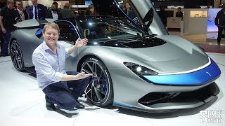 The Pininfarina Battista is a €2m HYPEREV  FIRST LOOK [upl. by Attelrahc]