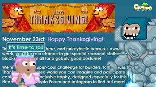 Growtopia  Thanksgiving Update  New Hood [upl. by Biddick]