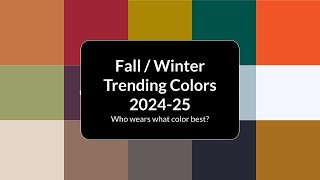 Pantone 2025  Fall  Winter Colors [upl. by Baal]