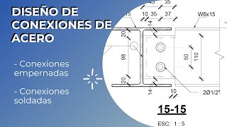 Diseño de Conexiones de Acero  empernadas y soldadas [upl. by Nickolas]