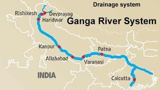 The Ganga River system Physical Geography of India [upl. by Ulani]