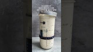 The Easiest ZeroWaste Sourdough Starter Recipe Ever breadhomebaking sourdough trending recipe [upl. by Mayda9]