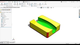 Solidworks Basic Lofted Cut [upl. by Anihsit240]