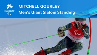 🇦🇺 Mitchell Gourley takes on the slopes ❄️  Mens Giant Slalom Standing  Beijing 2022 Paralympics [upl. by Carson975]