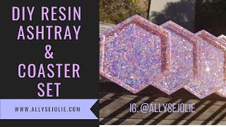 Easy Resin Ashtray and Coaster Tutorial [upl. by Ariaec]