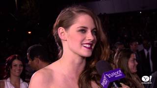 Taryn Southern interviews Kristen Stewart at quotTwilight Breaking Dawn Part Twoquot red carpet [upl. by Norrek458]