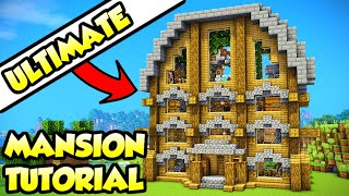 Minecraft ULTIMATE Mansion House Tutorial How to Build [upl. by Inaleon762]