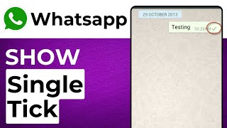 How To Show Single Tick In Whatsapp When I Am Online Guide [upl. by Hartzell]