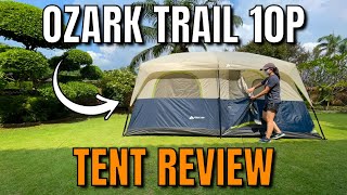 Ozark Trail 10Person Cabin Tent TESTS  REVIEW [upl. by Leirbaj233]