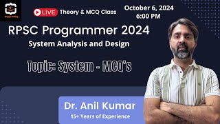 4 System MCQs  System Analysis amp Design  RPSC Programmer 2024  SAD by Anil Sir  Happy Coding [upl. by Elohcim477]