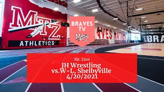 4202021 Mt Zion JH Wrestling vs WarrensburgLatham amp Shelbyville [upl. by Olivero]