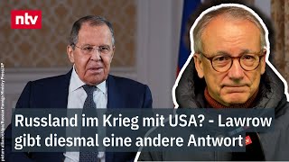 Russland im Krieg mit USA  Munz quotAntwort von Lawrow war diesmal eine anderequot  ntv [upl. by Gorges]