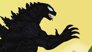 VENOMZILLA  Legendary Godzilla fusion Venom  PANDY Animation 34 [upl. by Tran]