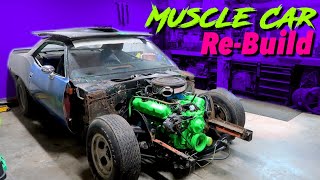 Rusty Ratty Muscle Car ReBuild 1974 PLYMOUTH CUDA [upl. by Britton]