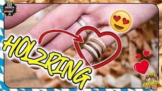 ❤️ Holzring zum Valentinstag ❤️  Das perfekte Geschenk ohne Drechseln [upl. by Robinet857]