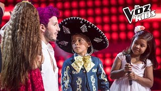 David Majo Valiente y Alana cantan Mi Salón está de Fiesta  Batallas  La Voz Kids Colombia 2018 [upl. by Enylcaj232]